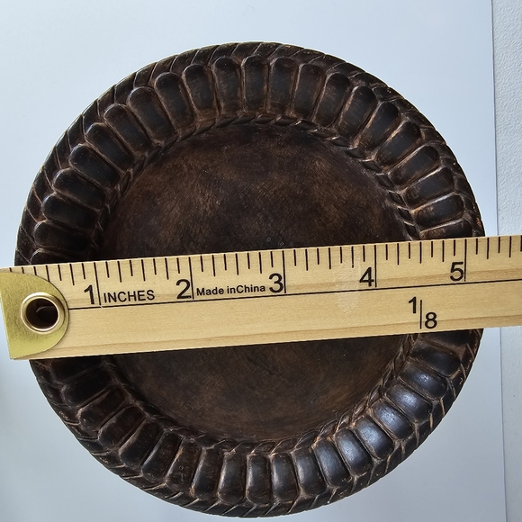 FITZ & FLOYD CLASSICS SANG DE BOEUF CONSOLE FOOTED CANDLE HOLDER OXBLOOD COLOR 2 - Picture 6 of 10